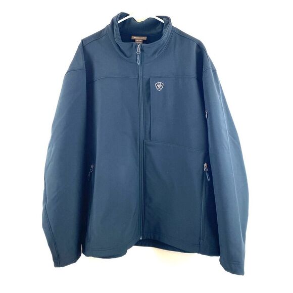 Ariat Men's Vernon 2.0 Softshell Jacket Size 2XL Wind Full Zip Western Outdoor